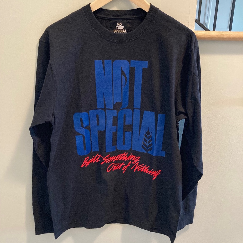 No'Thin Nothing Special Black Long Sleeve T-shirt M NEW